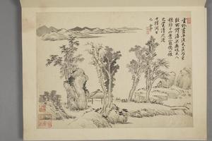 杨晋山水花鸟册