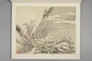 张宗苍、张冾山水合绘册