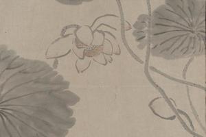 齐璜仿朱耷花鸟片