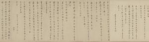 董其昌舟次维扬等札卷