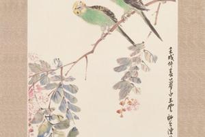 陈师曾鹦鹉图轴