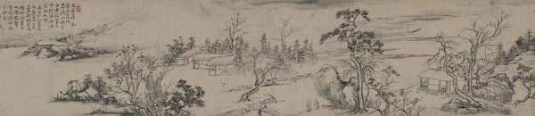 秦炳文仿王翬山水卷