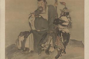 高其佩画关羽像轴