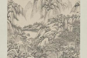 王原祁仿黄公望富春山轴