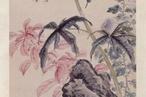 张熊四季花卉屏