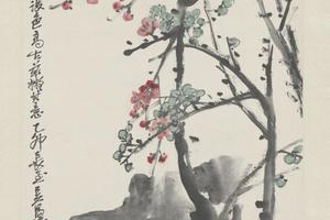 吴俊卿梅花轴
