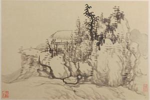 龚贤山水册