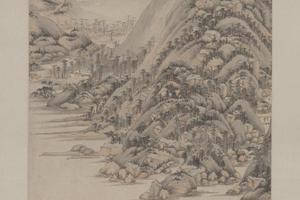 王鉴夏山图轴