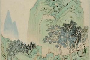 孙逸山水册