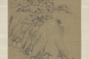 朱耷山水轴