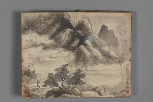 钱维城山水小册