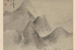 王翚仿高克恭云山轴