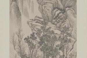 王翚重林叠嶂轴