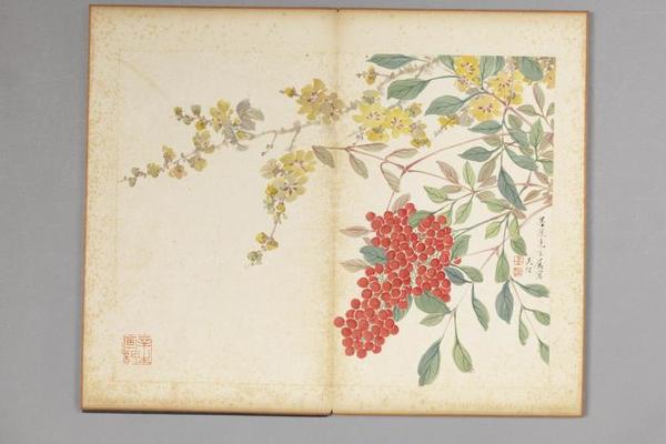 吴楷花卉册