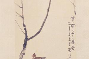 徐悲鸿柳雀轴