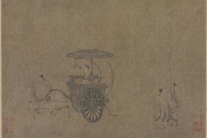 马和之画赵构书唐风册