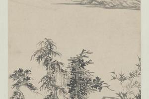 王翚霜柯远岫轴