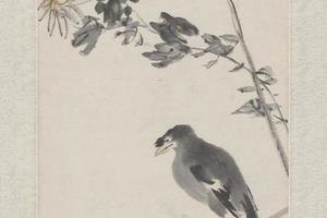 齐璜花鸟轴