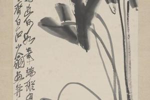 齐璜画虾图轴