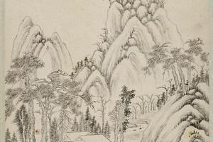 孙逸山水册