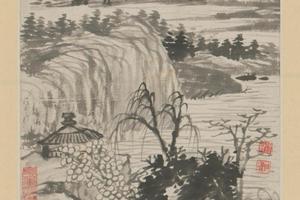 原济金山龙游寺诗意册