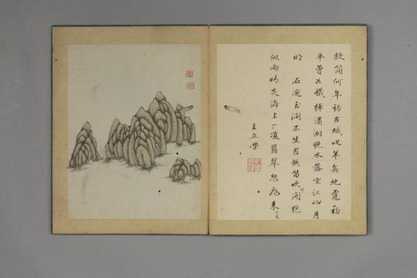 王翰山水花石册