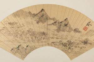陈淳云山扇