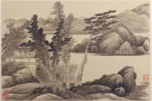 龚贤山水册