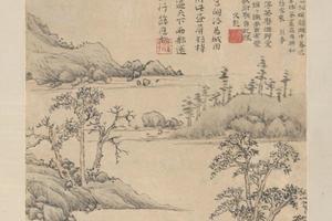文嘉石湖小景轴