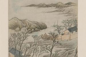 原济山水册