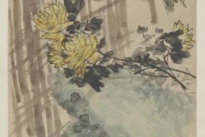 吴俊卿菊花轴