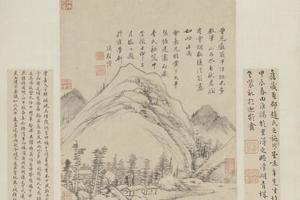 项圣谟仿黄公望山水轴