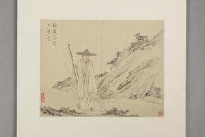 萧晨滑稽禅隐图册