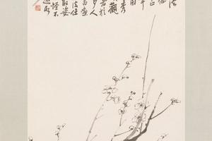 陈师曾梅花图轴