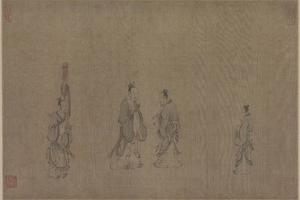 马和之画赵构书唐风册
