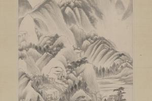 王鉴仿董其昌山水轴