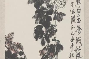 齐璜菊花图轴
