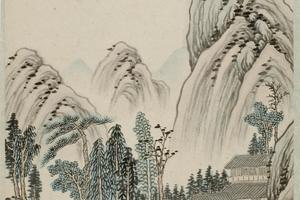 孙逸山水册