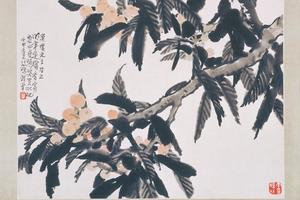 徐悲鸿枇杷轴