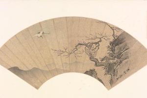 周臣桃鹤扇