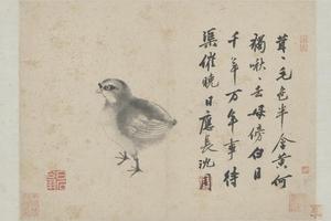 沈周雏鸡图页
