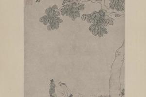 唐寅桐阴清梦图轴
