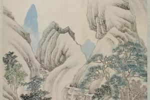 孙逸山水册
