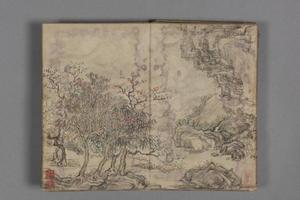钱维城山水小册