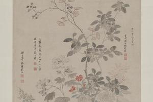 王翚等师弟八人合作九秋图轴