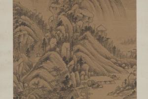王鉴仿子久山水轴