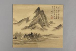 钱维城山水小册