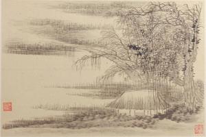 龚贤山水册