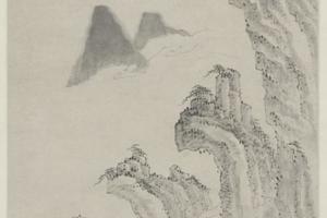 梅清黄山天都峰图轴