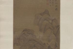 董其昌长干舍利阁图轴